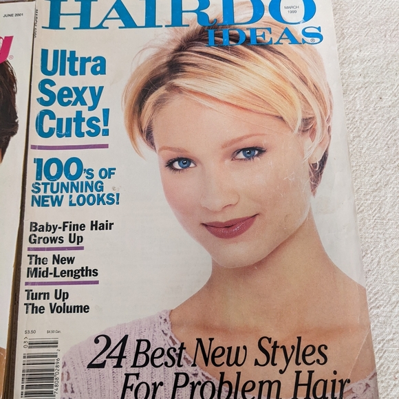Vintage Y2K Hairstyles Spring Summer Sexy Long Short Ephemera Magazine 4 Lot Set - Picture 4 of 15